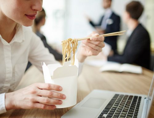 Many managers skip lunch